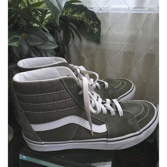 Unisex Moss Green Canvas/Suede Lace Up VANS 751505 Off The Wall US M 7 W 8.5 SB1 - Picture 8 of 13